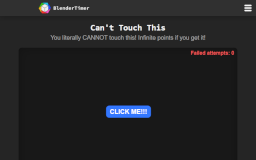 Can't Touch This - BlenderTimer Activities