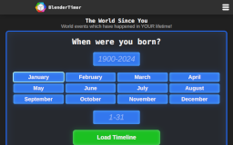 The World Since You - BlenderTimer Activities