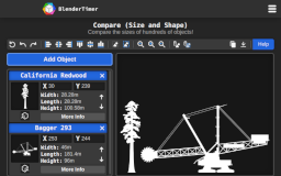 Compare (Size and Shape) - BlenderTimer Web Tool