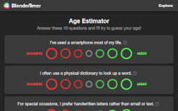 Age Estimator - BlenderTimer Activities