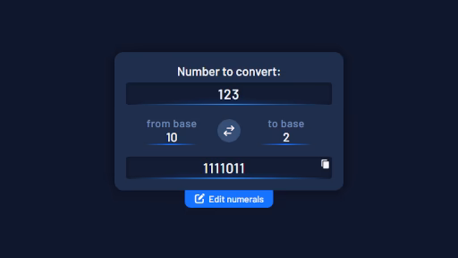 Base Converter - BlenderTimer Web Tool