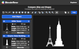 Compare (Size and Shape) - BlenderTimer Web Tools