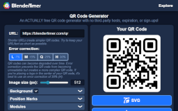 QR Code Generator - BlenderTimer Web Tool